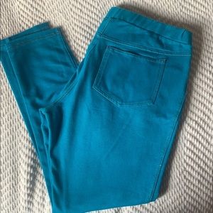 Teal jeggings
